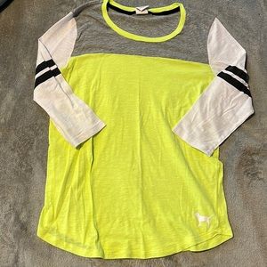 Womens size L PINK shirt 3/4 sleeve